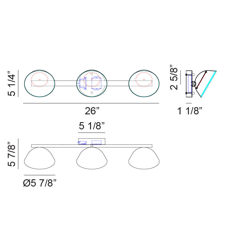 Emerson - LED 3 Light Vanity Light