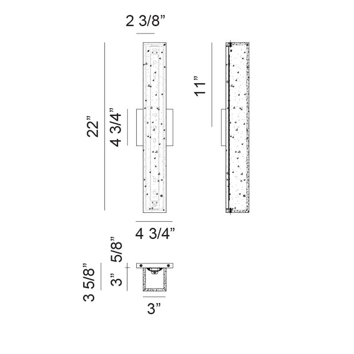 Muro - LED 1 Light Vanity Light