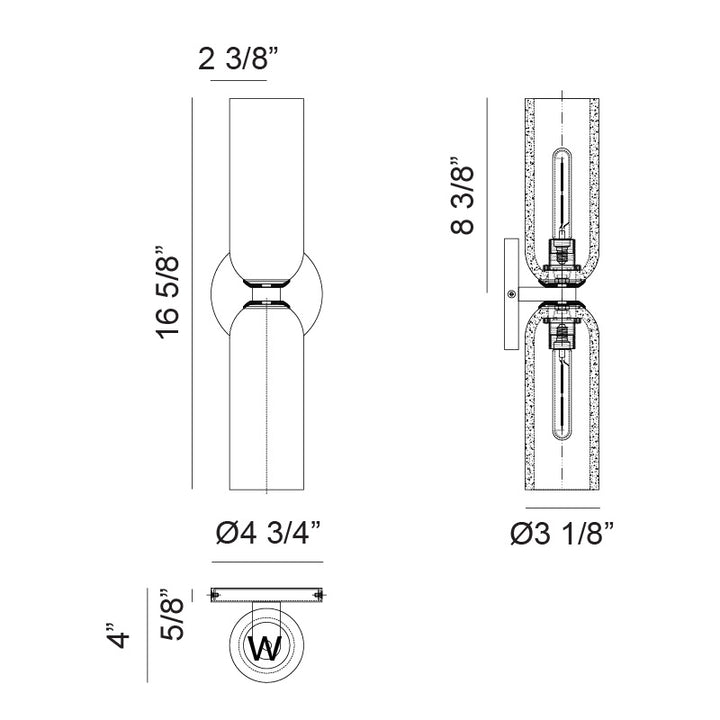 Jules - LED 2 Light Vanity Light