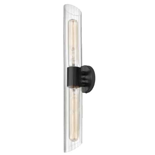 Samantha 2 Light Vanity (SAM-252W) in Matte Black by Dainolite