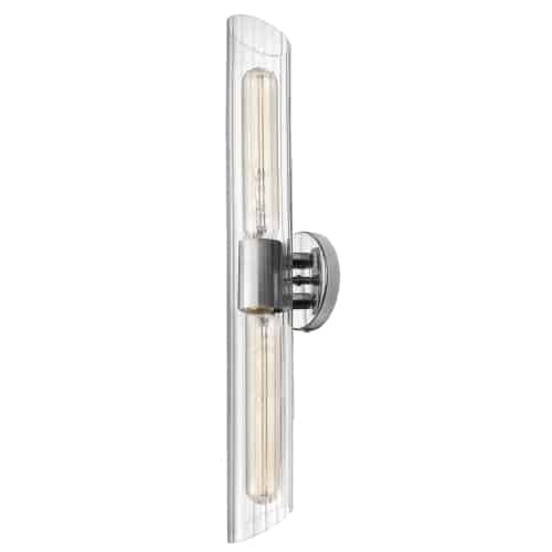 Samantha 2 Light Vanity (SAM-252W) in Polished Chrome by Dainolite