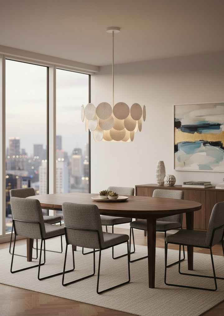 Saulite 4 Light Chandelier by Dainolite - view 2