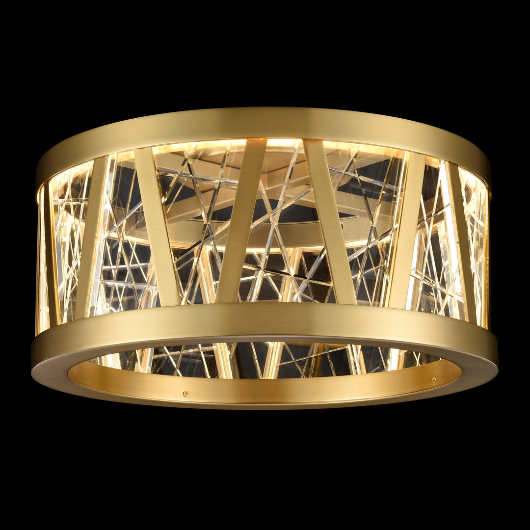 Lucus Crystal Drum Semi-Flush by Zeev - view 3