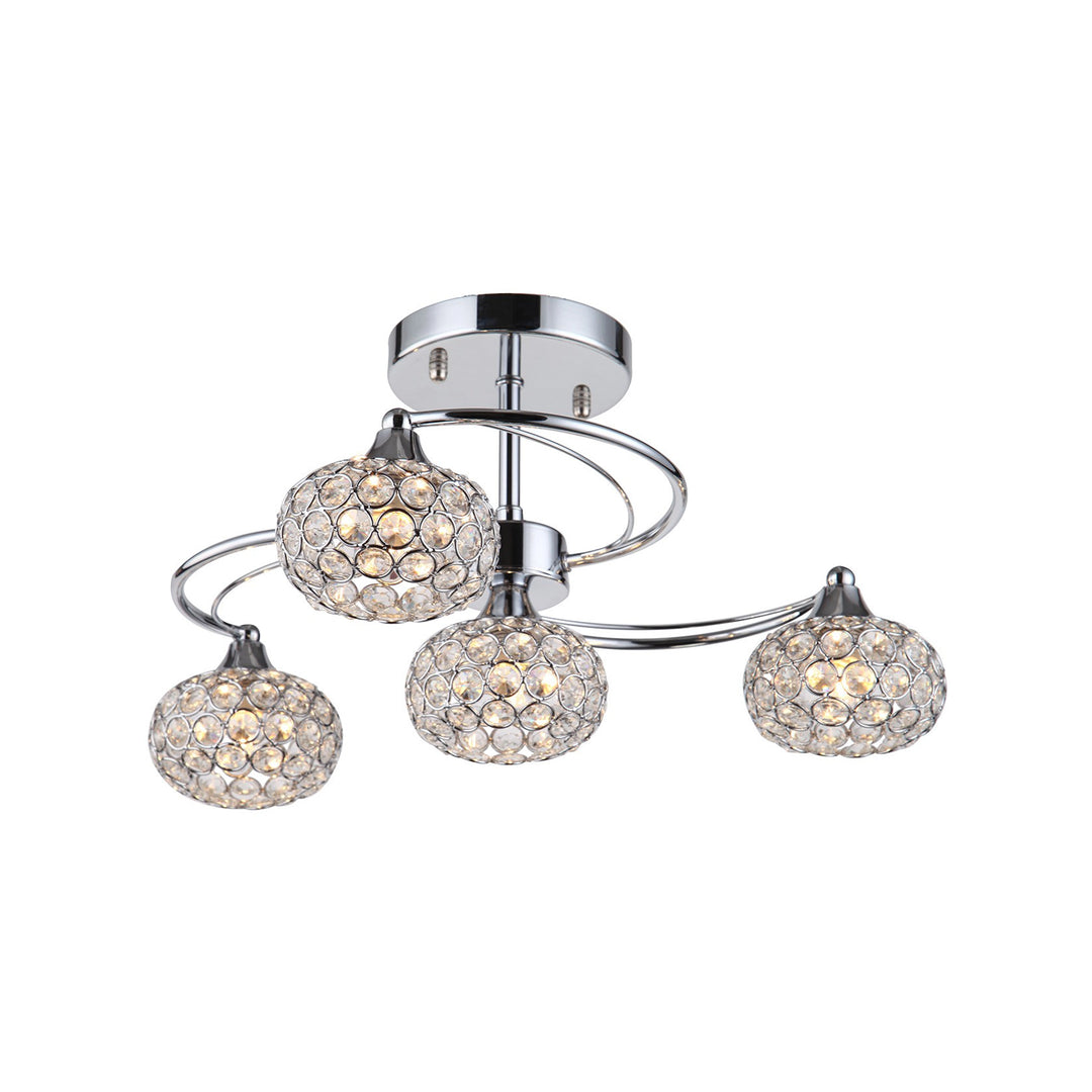 Kent Crystal Semi-Flush, 18", by Zeev
