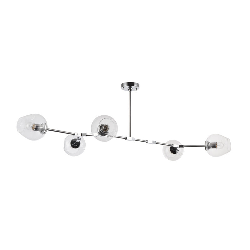 Frame Ceiling Fixture with Indented Color Glass Shades by Bethel - view 17