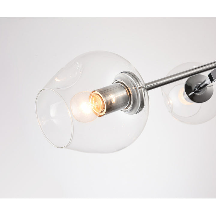 Frame Ceiling Fixture with Indented Color Glass Shades by Bethel - view 18