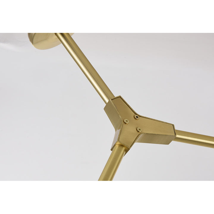 Frame Ceiling Fixture with Indented Color Glass Shades by Bethel - view 8