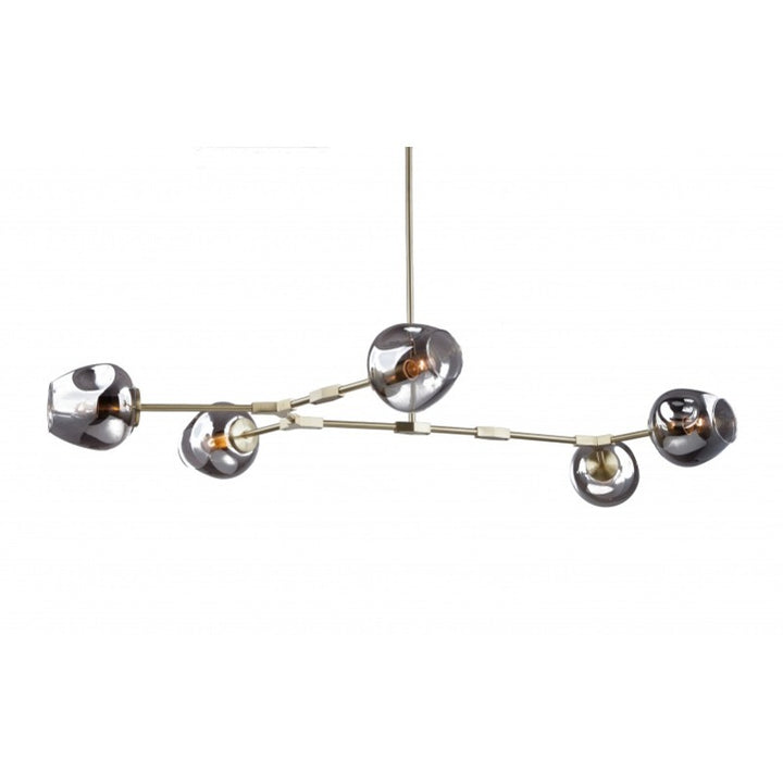 Frame Ceiling Fixture with Indented Color Glass Shades by Bethel - view 12