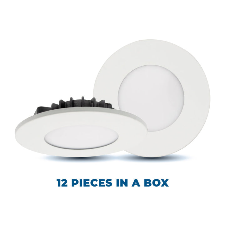 4" J-Box LED Recessed Light Contractor Pack (12 pcs) - SLIM4BP-CONT