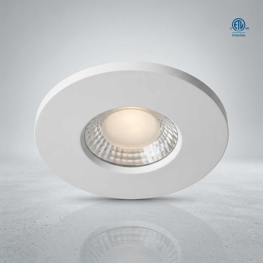 4" J-Box LED Recessed Light with Designer Lens 5CCT - SLIM4BP-DL
