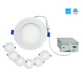 4" Slim LED Recessed Light 5CCT Contractor Pack (6 pcs) - SLIM4CONT