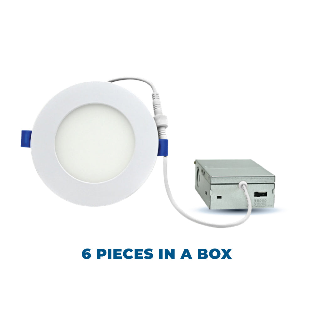 4" Slim LED Recessed Light 5CCT Contractor Pack (6 pcs) - SLIM4CONT