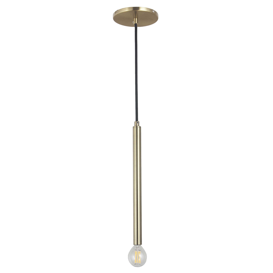 Sanya 1 Light Pendant in Aged Brass by Dainolite