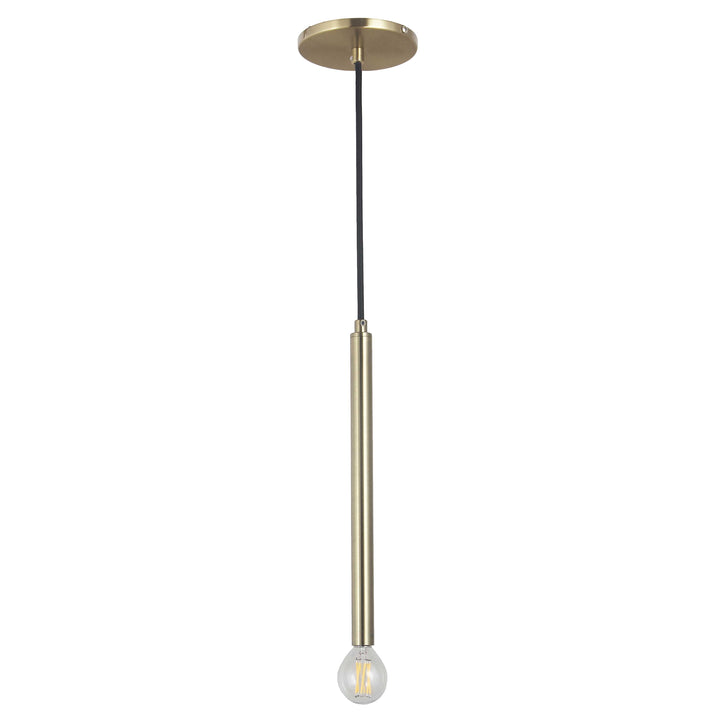 Sanya 1 Light Pendant in Aged Brass by Dainolite