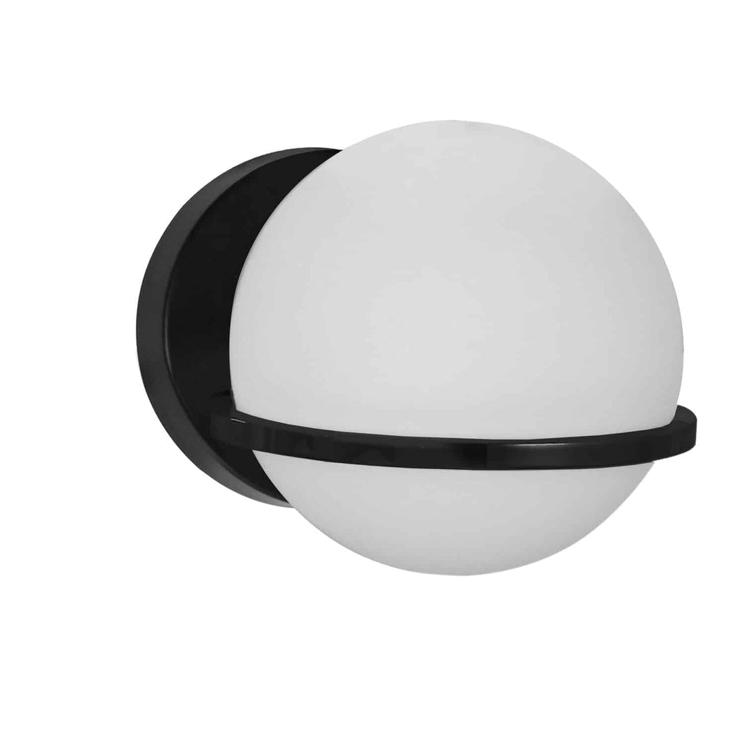 Sofia 1 Light Halogen Wall Sconce in Black by Dainolite