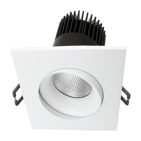 LED 3.5" Regressed Gimbal - 5Way CCT Adjustable - Square in White by Votatec