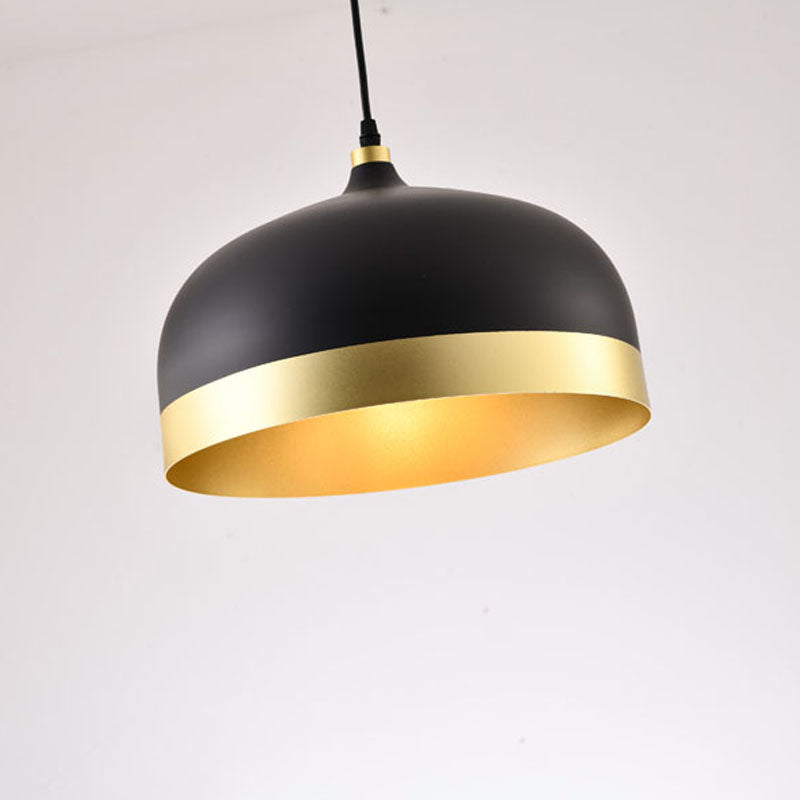 Aluminium Trim Shade Single Pendant Light by Bethel - view 8