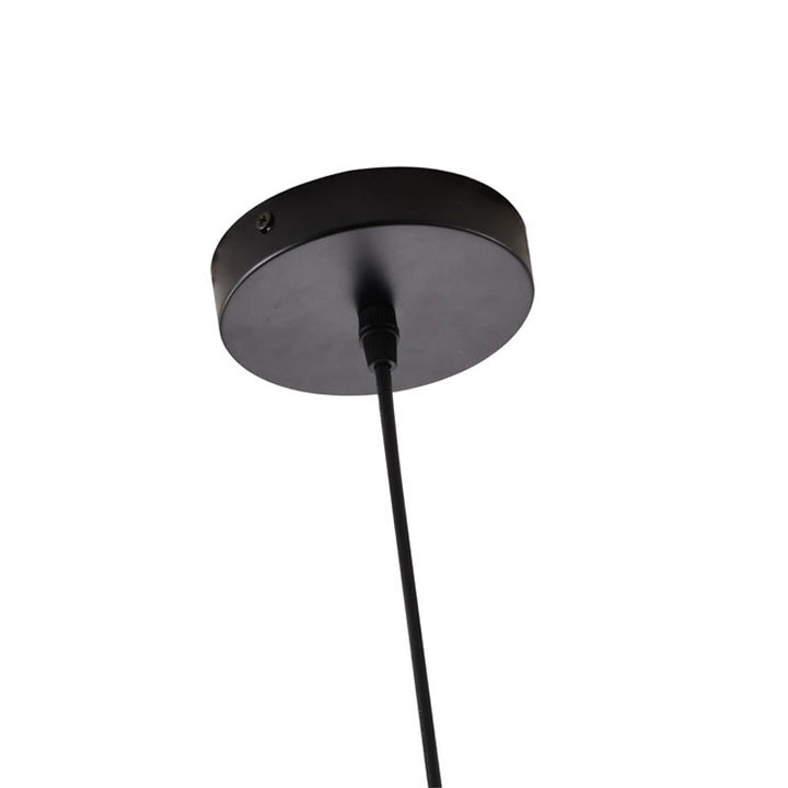 Aluminium Trim Shade Single Pendant Light by Bethel - view 9