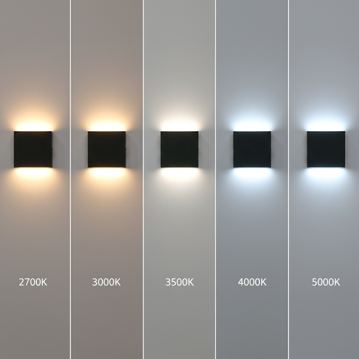 Square LED Up/Down Wall Sconce IP65 5CCT - SSC-UD