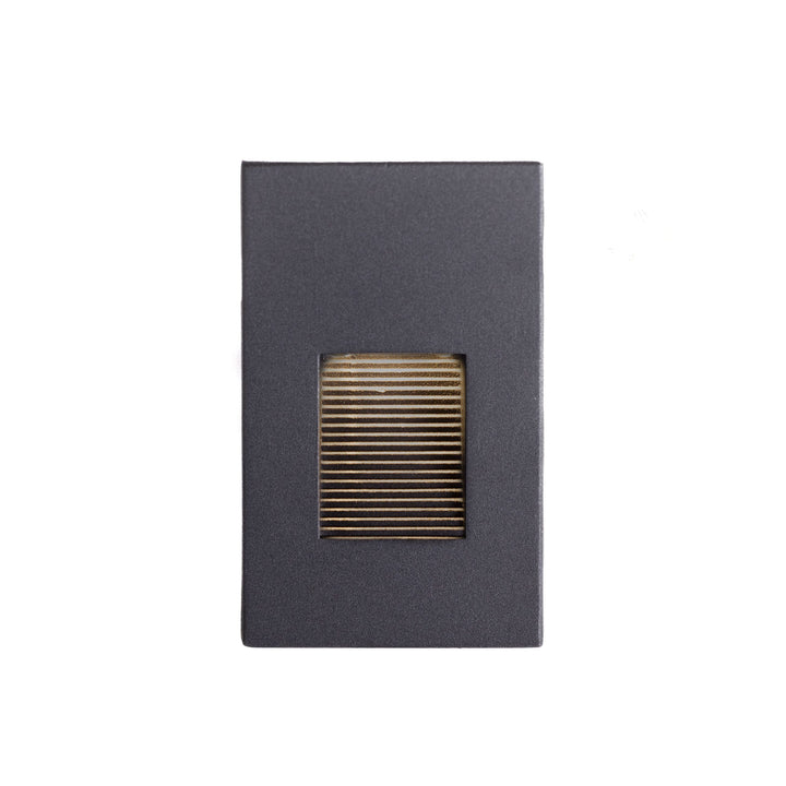 Lane LED Outdoor Step Light in Black by Russell