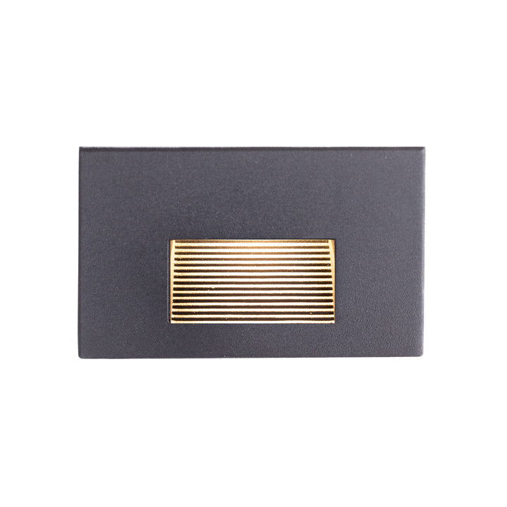 Lane LED Outdoor Step Light in Black by Russell