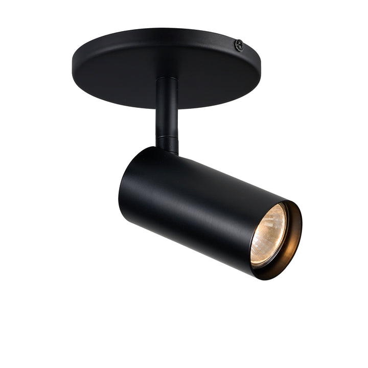 Stanly 1 Light Halogen Spotlight in Black by Dainolite