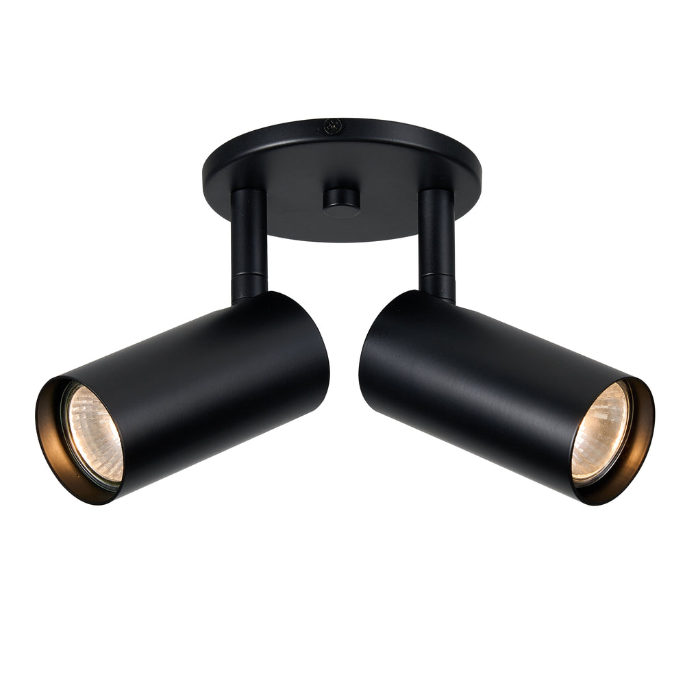 Stanly 2 Light Spotlight in Matte Black by Dainolite