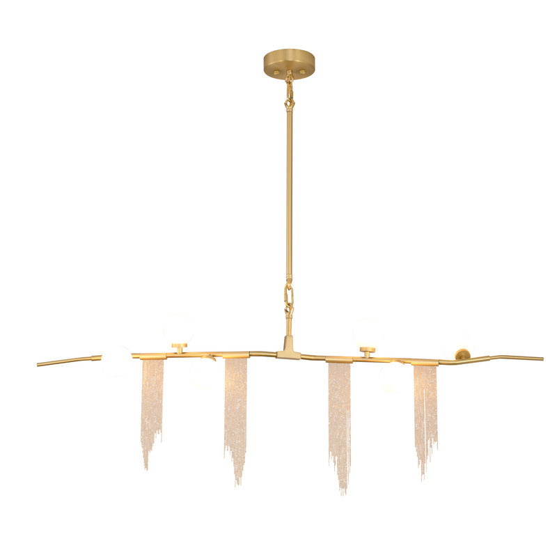 Frame Branch Chandelier with Aluminum, 53" x 4", by Bethel