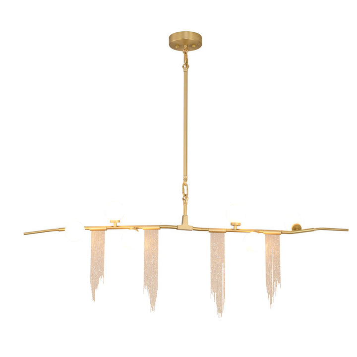 Frame Branch Chandelier with Aluminum, 53" x 4", by Bethel
