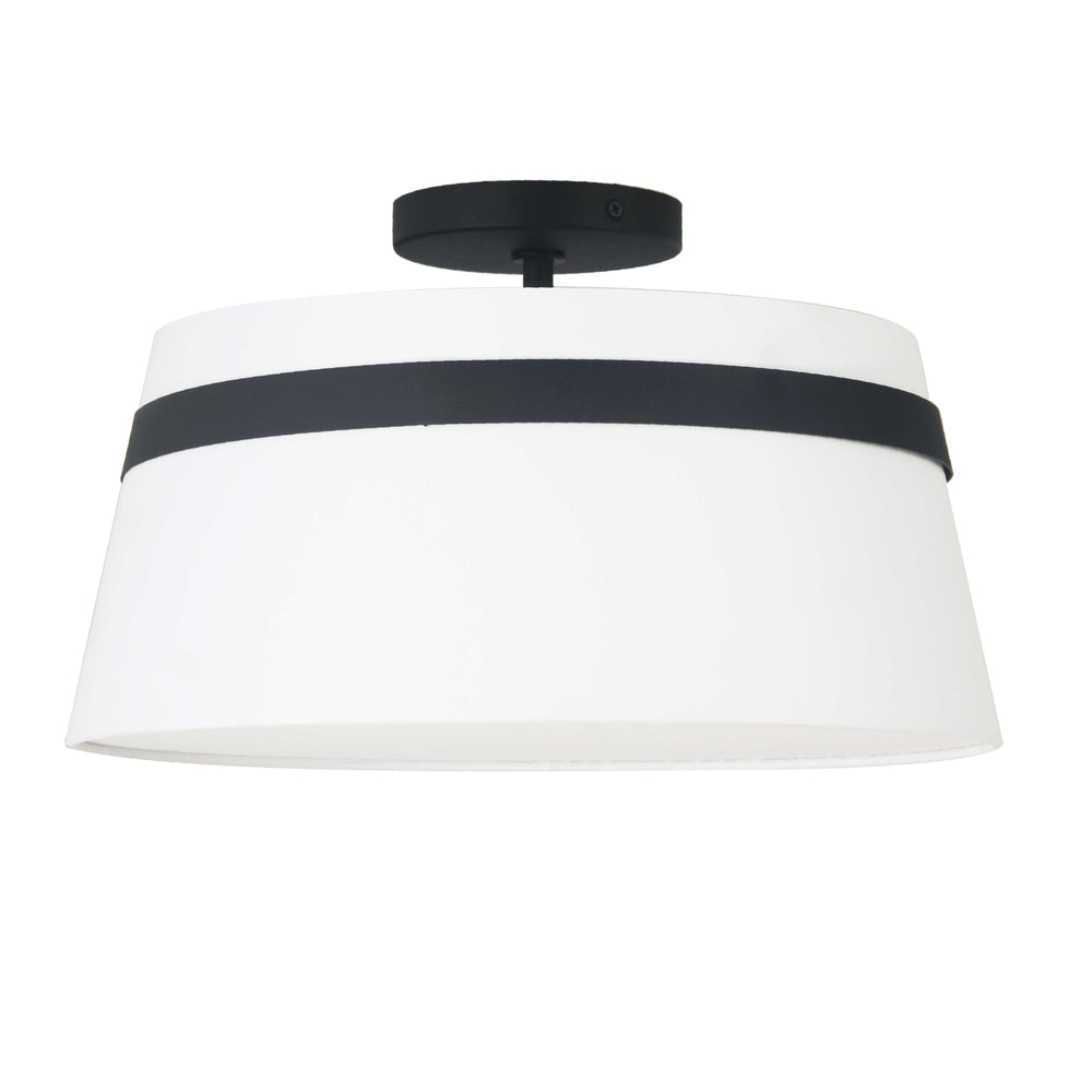 Symphony 3 Light Semi-Flush Mount in Black by Dainolite