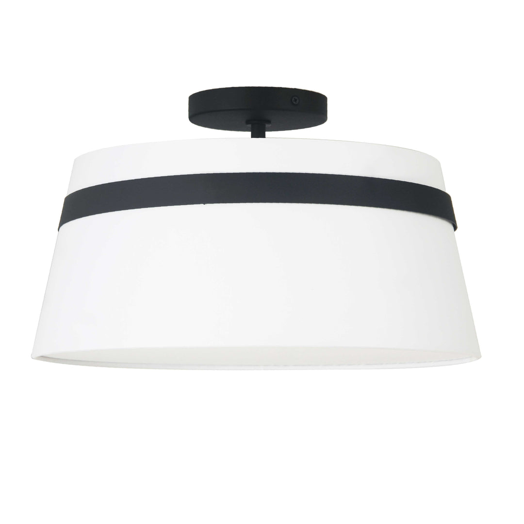 Symphony 3 Light Semi-Flush Mount in Black by Dainolite