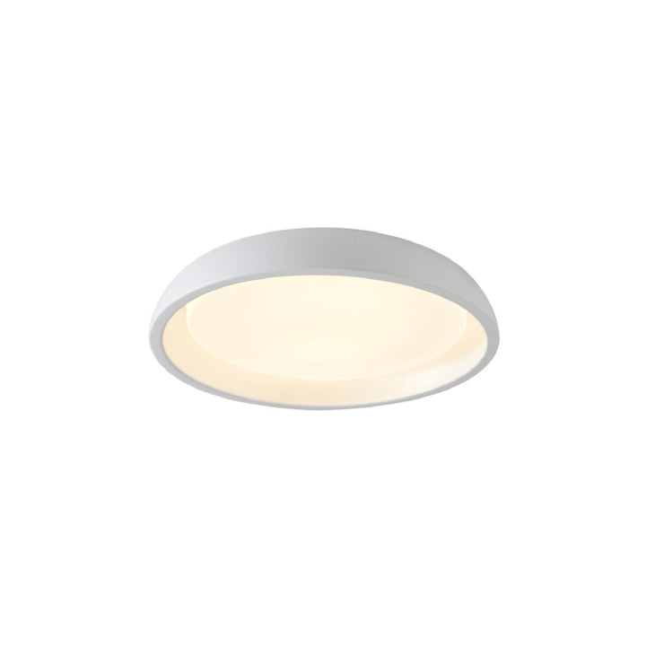 White Metal Flush Mount with Acrylic Diffuser by Bethel