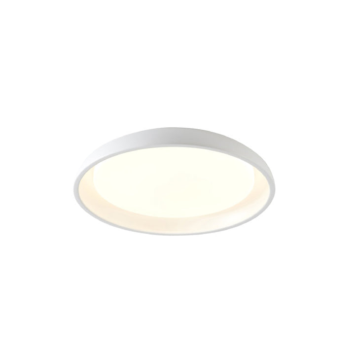 White Metal Flush Mount with Acrylic Diffuser (SYML4) by Bethel