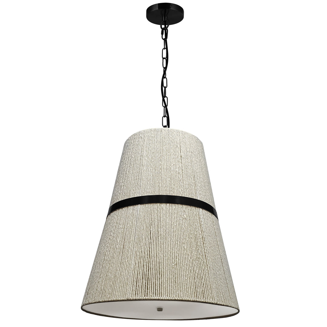 Sylvie 3 Light Pendant in Matte Black by Dainolite