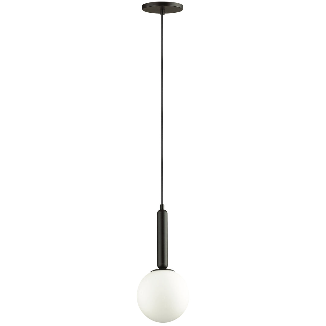 Tara 1 Light Incandescent Pendant in Black by Dainolite