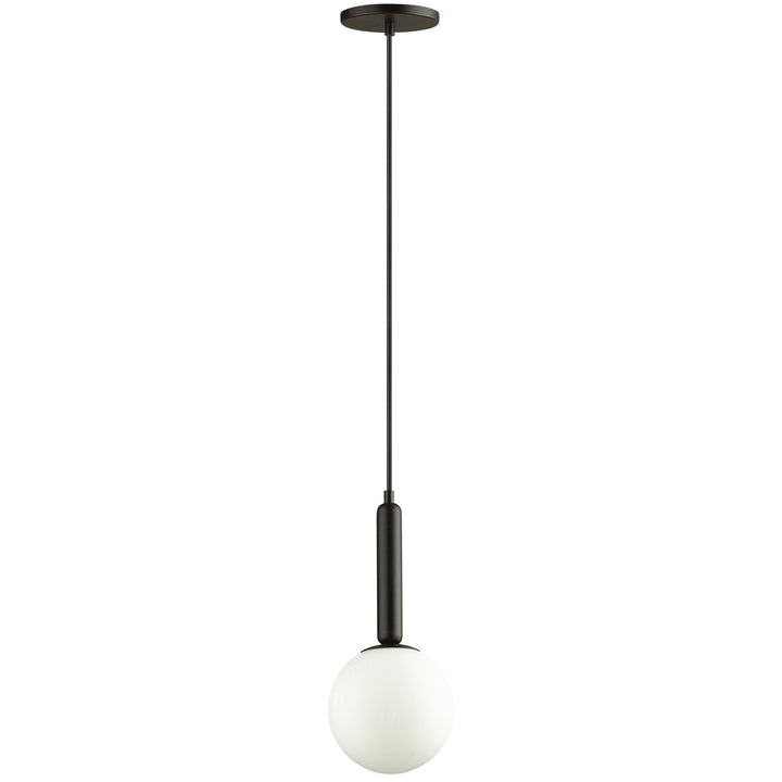 Tara 1 Light Incandescent Pendant in Black by Dainolite