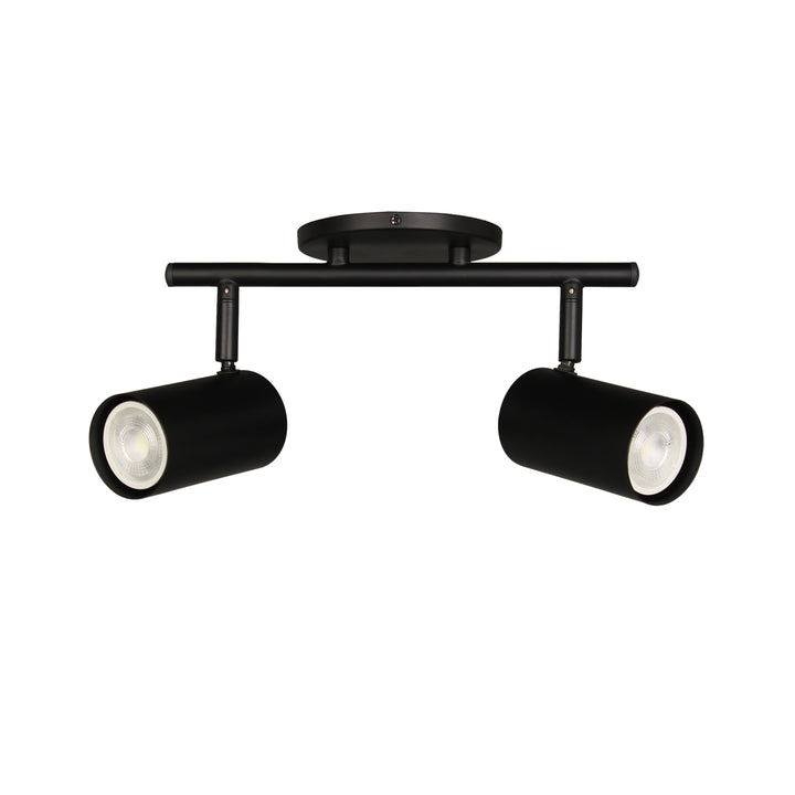 Taylor 2 Light Track Light in Matte Black by Dainolite