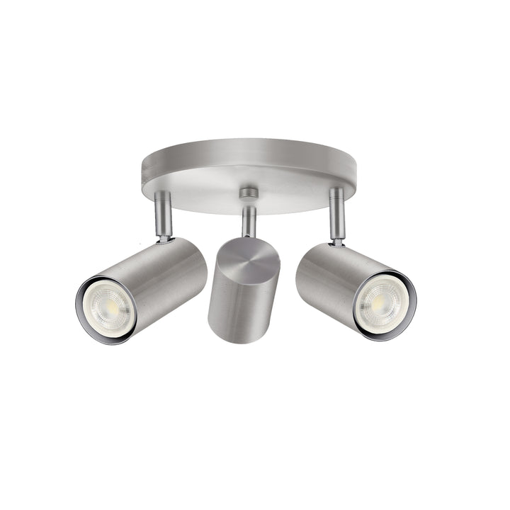 Taylor 3 Light Spot Light in Satin Chrome by Dainolite