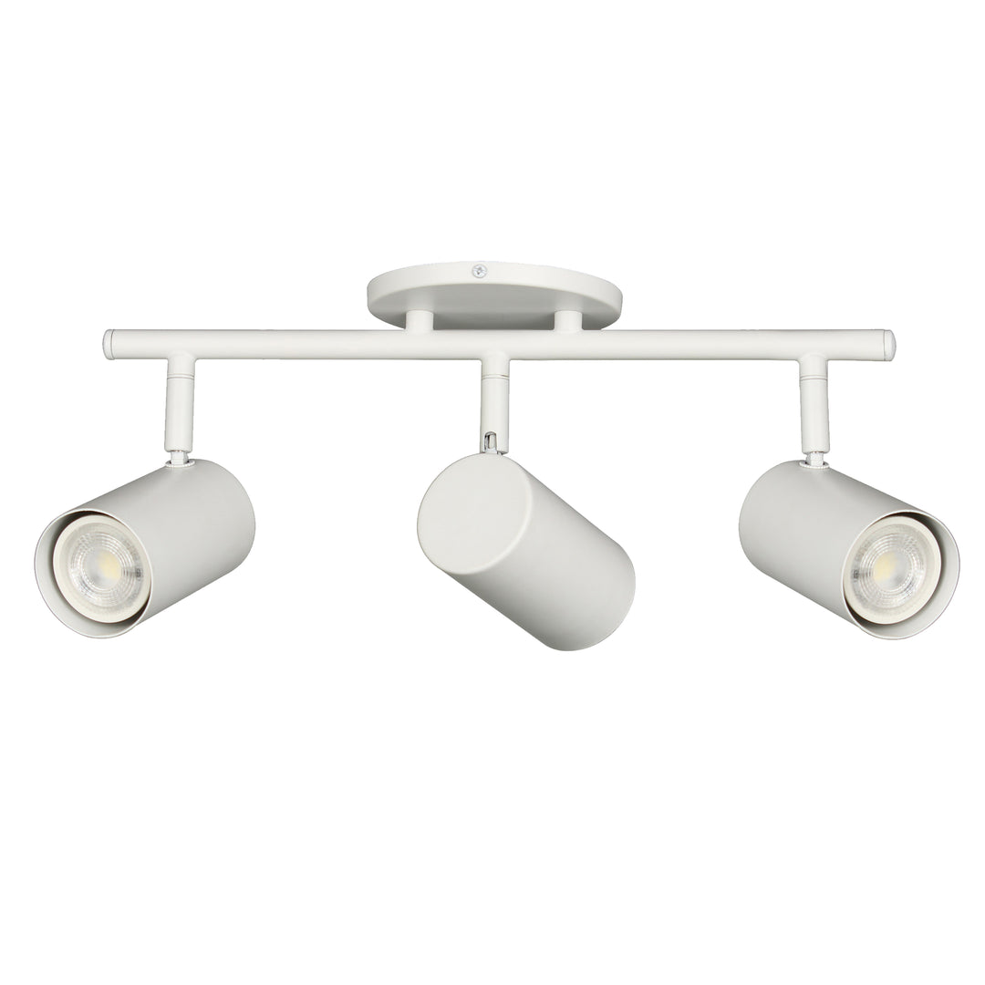 Taylor 3 Light Track Light in Matte White by Dainolite