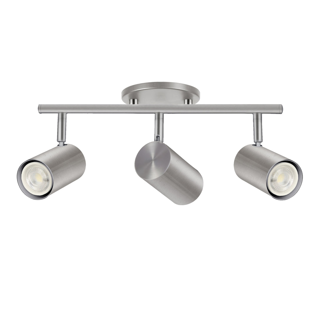 Taylor 3 Light Track Light in Satin Chrome by Dainolite