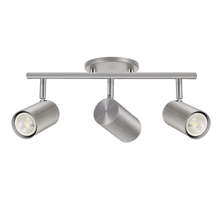 Taylor 3 Light Track Light in Satin Chrome by Dainolite