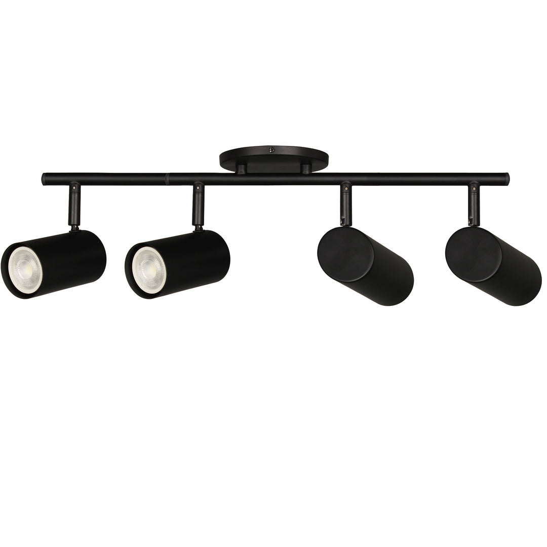 Taylor 4 Light Track Light in Matte Black by Dainolite