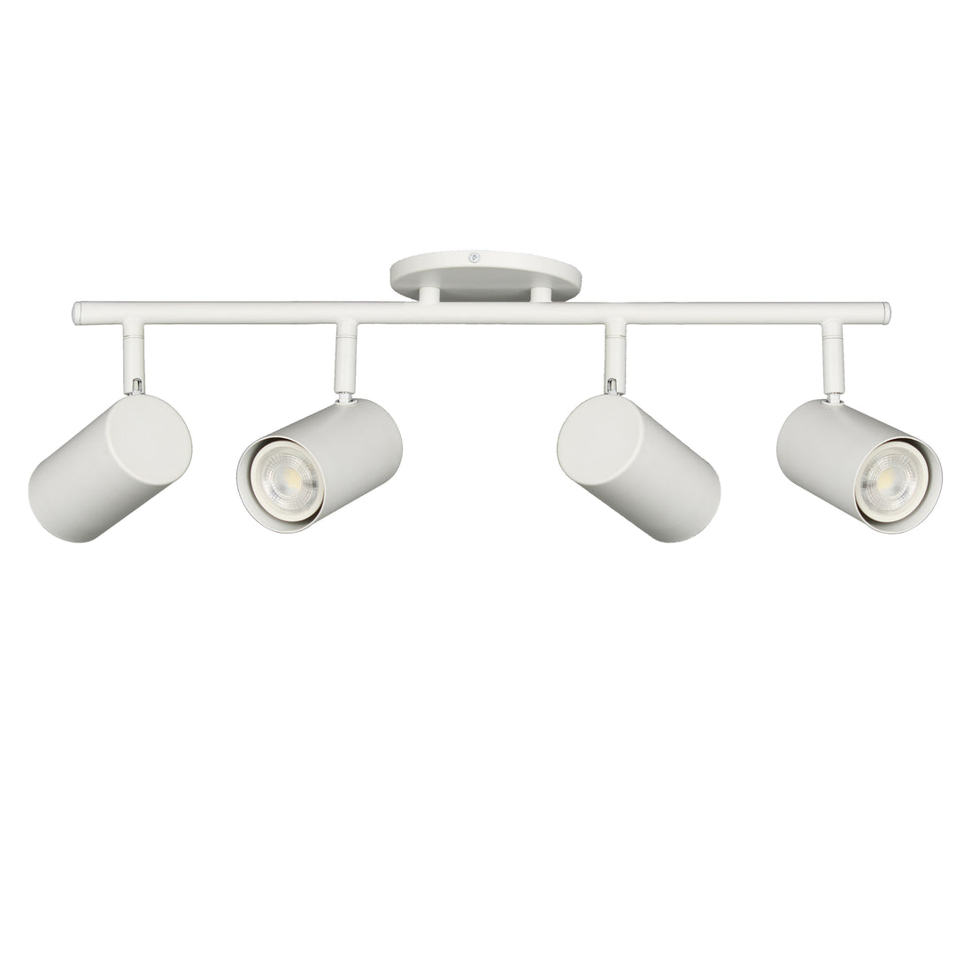 Taylor 4 Light Track Light in Matte White by Dainolite