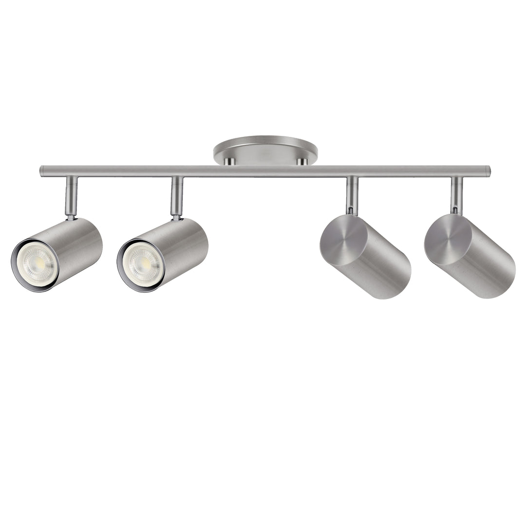 Taylor 4 Light Track Light in Satin Chrome by Dainolite