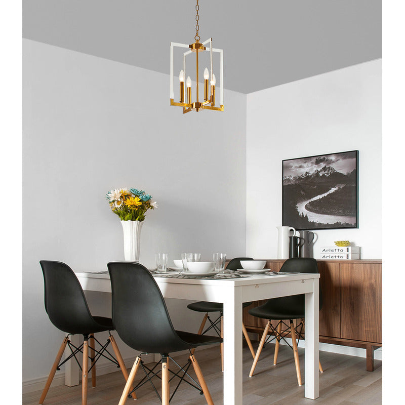 Bronzed Metal Frame Ceiling Fixture with Clear Acrylic Arms by Bethel - view 4