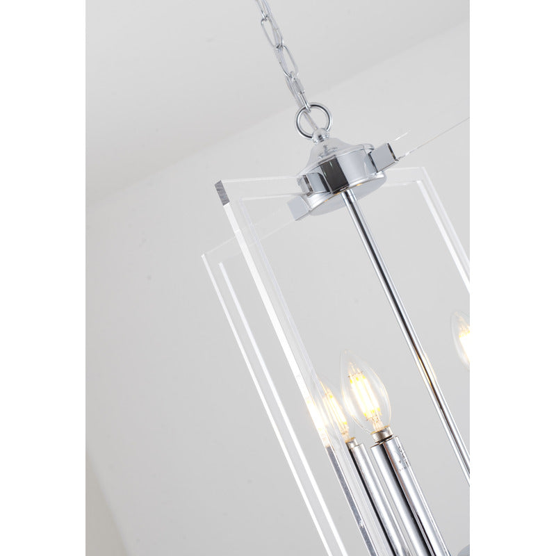 Bronzed Metal Frame Ceiling Fixture with Clear Acrylic Arms by Bethel - view 12