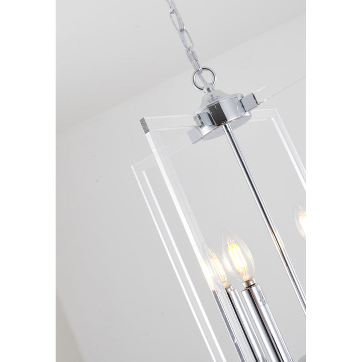 Bronzed Metal Frame Ceiling Fixture with Clear Acrylic Arms by Bethel - view 12