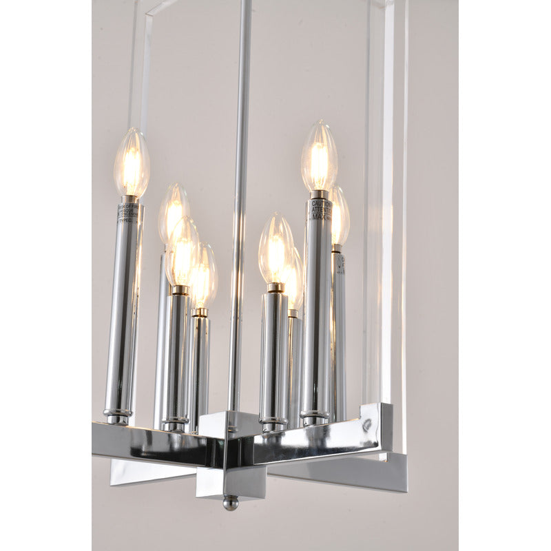 Metal Frame Ceiling Fixture with Clear Acrylic Arms by Bethel - view 3