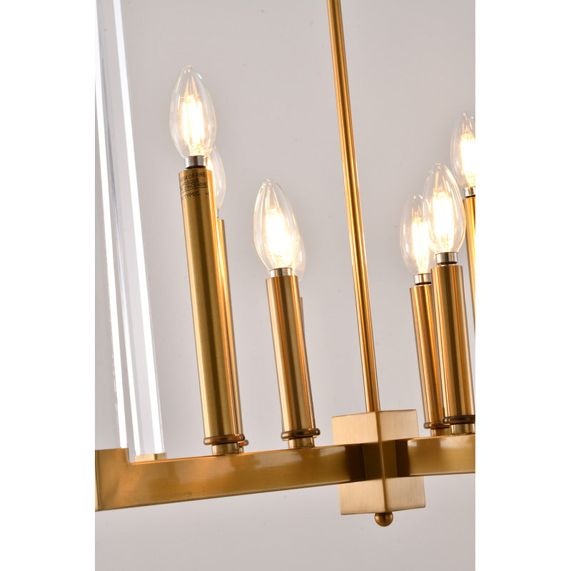 Metal Frame Ceiling Fixture with Clear Acrylic Arms by Bethel - view 12