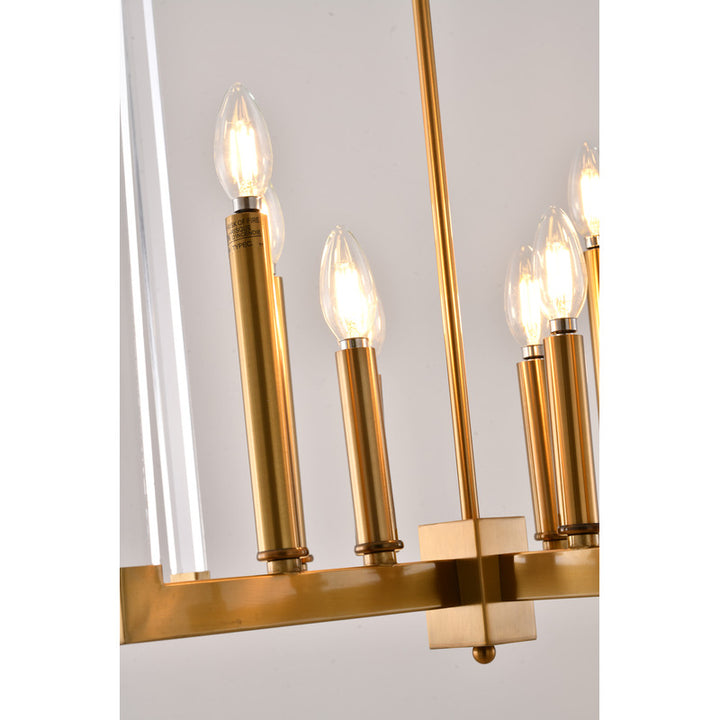 Metal Frame Ceiling Fixture with Clear Acrylic Arms by Bethel - view 12